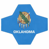 Dynamic Oklahoma State Flag Graphic on a サッカーボール (フラット)