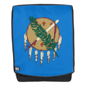 Dynamic Oklahoma State Flag Graphic on a バックパック (正面)