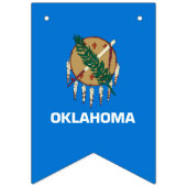 Dynamic Oklahoma State Flag Graphic on a バンティングフラッグ (第3の旗)