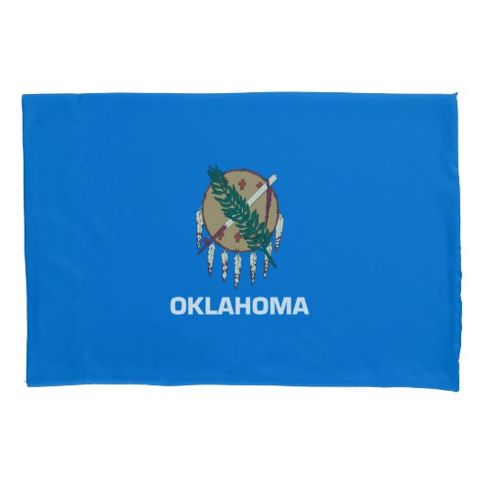 Dynamic Oklahoma State Flag Graphic on a 枕カバー (正面)