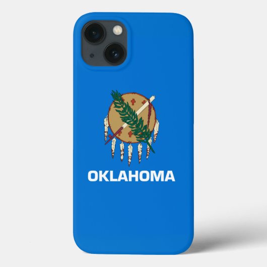 Dynamic Oklahoma State Flag Graphic on a Case-Mate iPhoneケース (裏面)