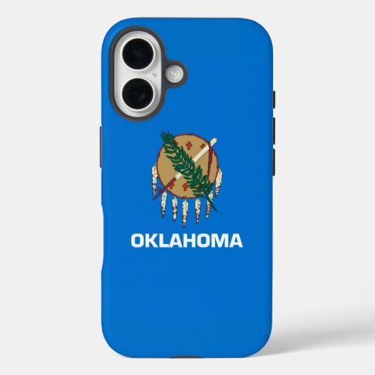 Dynamic Oklahoma State Flag Graphic on a Case-Mate iPhoneケース (裏面)
