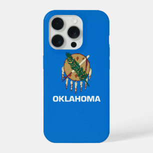 Dynamic Oklahoma State Flag Graphic on a iPhone 15 Proケース