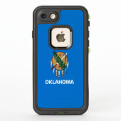 Dynamic Oklahoma State Flag Graphic on a LifeProof iPhoneケース (裏面)