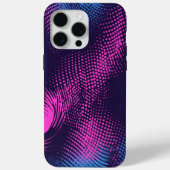 💖 Dynamic Pink & Purple Dotted Abstract Pattern  Case-Mate iPhoneケース (裏面)