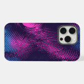 💖 Dynamic Pink & Purple Dotted Abstract Pattern  iPhoneケース (裏面横)