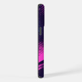 💖 Dynamic Pink & Purple Dotted Abstract Pattern  iPhoneケース (右側面)