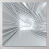 Dynamic Rippling Tunnel Optical Illusion Art ポスター (正面)