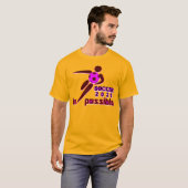 Dynamic Soccer 2026 Silhouette Design Tシャツ (正面フル)
