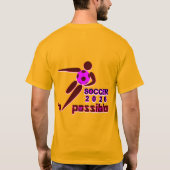 Dynamic Soccer 2026 Silhouette Design Tシャツ (裏面)