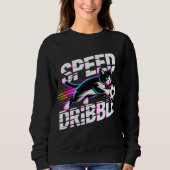 Dynamic Soccer Cat sporty Sweatshirt for Women スウェットシャツ (正面)