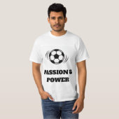 Dynamic Soccer Passion T-Shirt - Minimalist ball Tシャツ (正面フル)