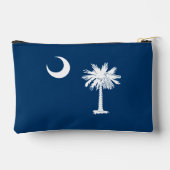 Dynamic South Carolina State Flag Graphic on a アクセサリーポーチ (裏面)