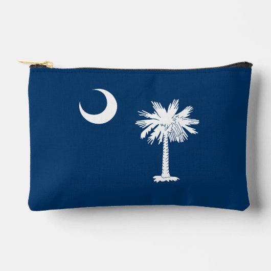 Dynamic South Carolina State Flag Graphic on a アクセサリーポーチ (正面)