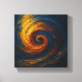Dynamic Spiral Vortex - Abstract Energy キャンバスプリント (正面)