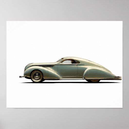 Dynamic Streamline Moderne: Aerodynamic Vintage ポスター (正面)