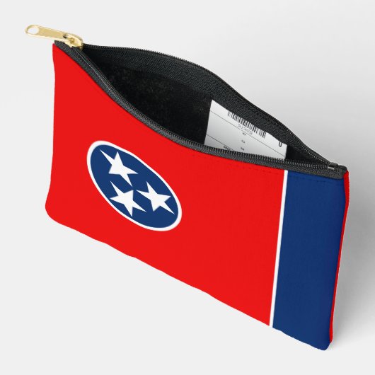 Dynamic Tennessee State Flag Graphic on a アクセサリーポーチ (見開き)