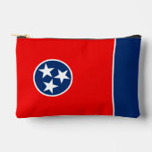 Dynamic Tennessee State Flag Graphic on a アクセサリーポーチ (正面)