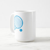 Dynamic Tennis Racket & Ball コーヒーマグカップ (正面左)
