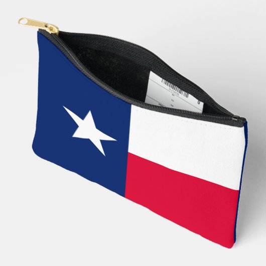 Dynamic Texas State Flag Graphic on a アクセサリーポーチ (見開き)
