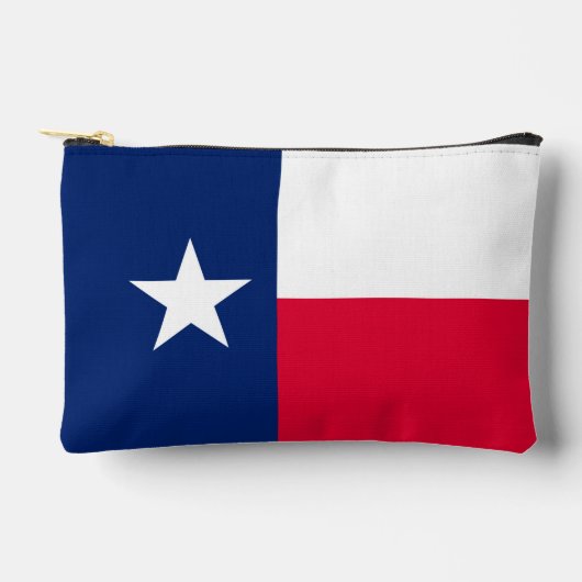 Dynamic Texas State Flag Graphic on a アクセサリーポーチ (正面)