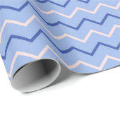 Dynamic Zigzag Pattern in Blue and Pink Stripe ラッピングペーパー (ロールコーナー)