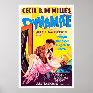 Dynamite, Cecil B. DeMille - Vintage Classic Movie ポスター
