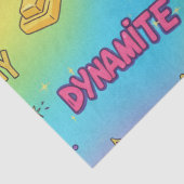 Dynamite Pop Art Rainbow Pattern 薄葉紙 (詳細)