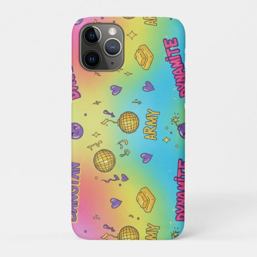 Dynamite Pop Art Rainbow Pattern Case-Mate iPhoneケース (裏)