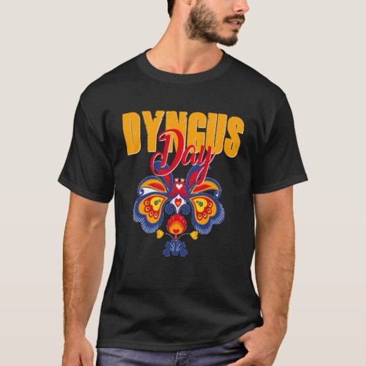 Dyngus Day Easter Polish Folk Floral Flowers Wife Tシャツ (正面)