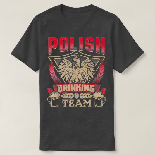Dyngus Day PolishビールPoland Eagle飲飲み Tシャツ (デザイン正面)
