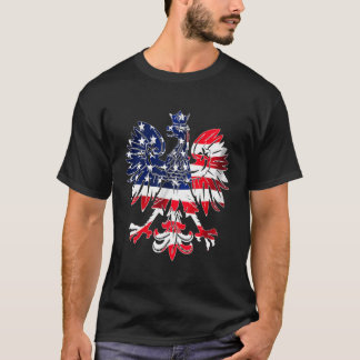 Dyngus Day Polish Eagle American Flag Usa Poland Tシャツ