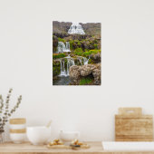 Dynjandifoss、アイスランド、ウォールポスター ポスター (キッチン)