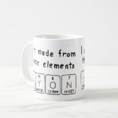 Dyon定期的なテーブル名mag コーヒーマグカップ (正面左)