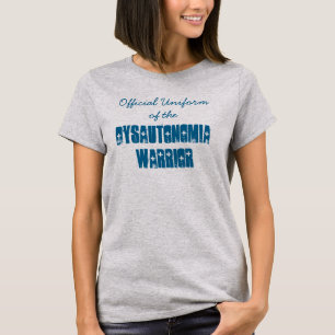 Dysautonomiaの戦士の公式のユニフォーム Tシャツ