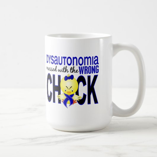 Dysautonomiaは間違ったひよこと台なしになりました コーヒーマグカップ (右)
