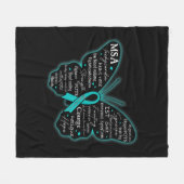 Dysautonomia認識度ポットHyperPOTS NCS月T- フリースブランケット (正面(横))