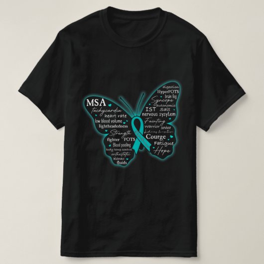 Dysautonomia認識度ポットHyperPOTS NCS月T- Tシャツ (デザイン正面)