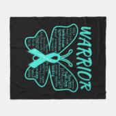 Dysautonomia認識度ポットHyperPOTS NCS Warrior フリースブランケット (正面(横))