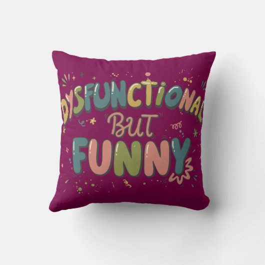 Dysfunctional but funny クッション (裏面)