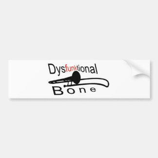 Dysfunktionalの骨のバンパーステッカー バンパーステッカー