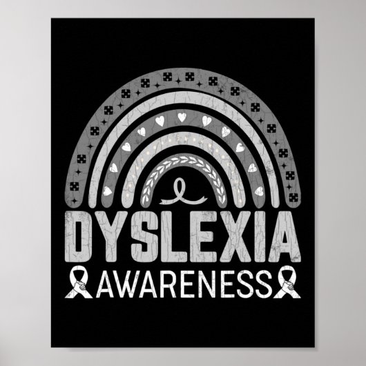 Dyslexiaの読認識度図 ポスター (正面)