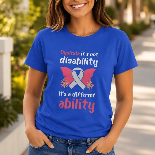 Dyslexia Awareness Different Ability Inspirational Tシャツ