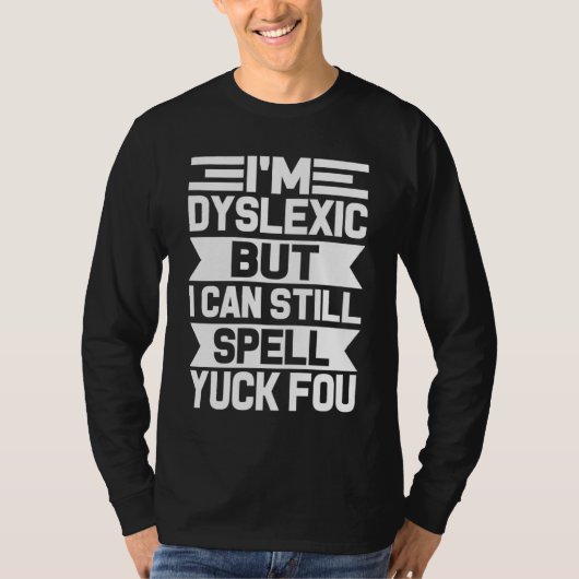 Dyslexia Awareness Reading Disability Visual  4 Tシャツ (正面)