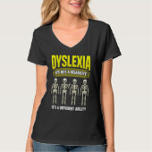 Dyslexia Awareness School Teacher Reading Dyslexia Tシャツ (正面)