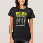 Dyslexia Awareness School Teacher Reading Dyslexia Tシャツ (正面)