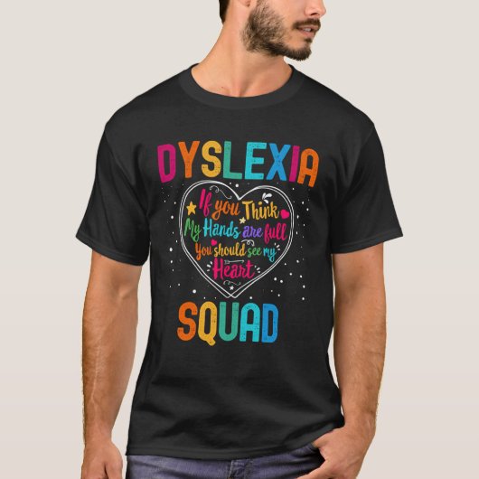 Dyslexia Squad Appreciation Week Back to School He Tシャツ (正面)