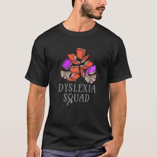 Dyslexia Squad Teacher Therapist Dyslexia Awarenes Tシャツ (正面)