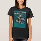 Dyslexia Teacher Therapist Unique Dyslexic Reading Tシャツ (正面)
