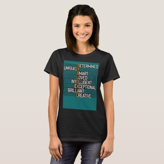 Dyslexia Teacher Therapist Unique Dyslexic Reading Tシャツ (正面フル)